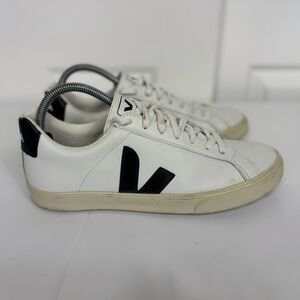 Veja White and Black Sneakers